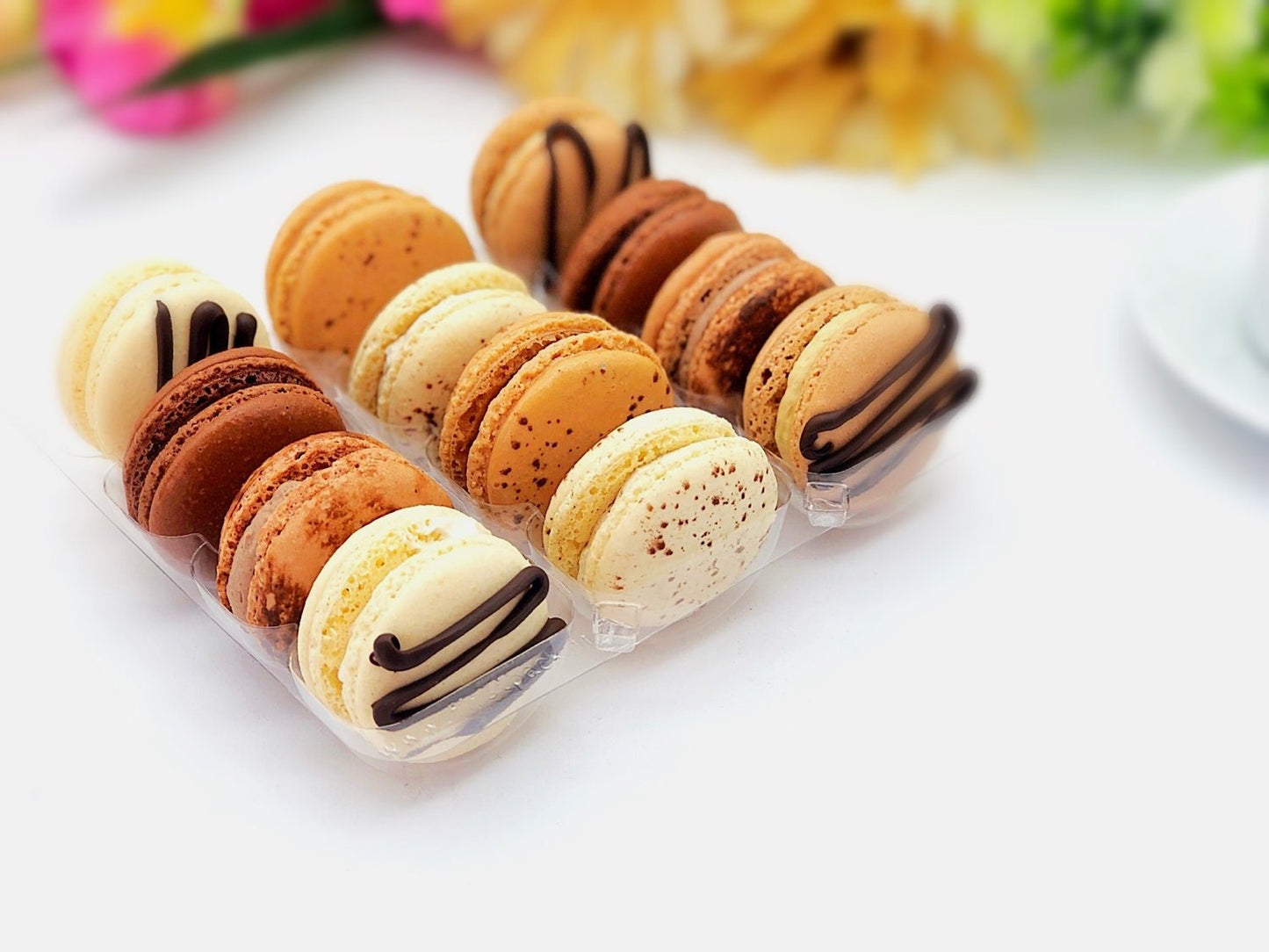 12 Pack Chocolate overload macarons - Macaron Centrale