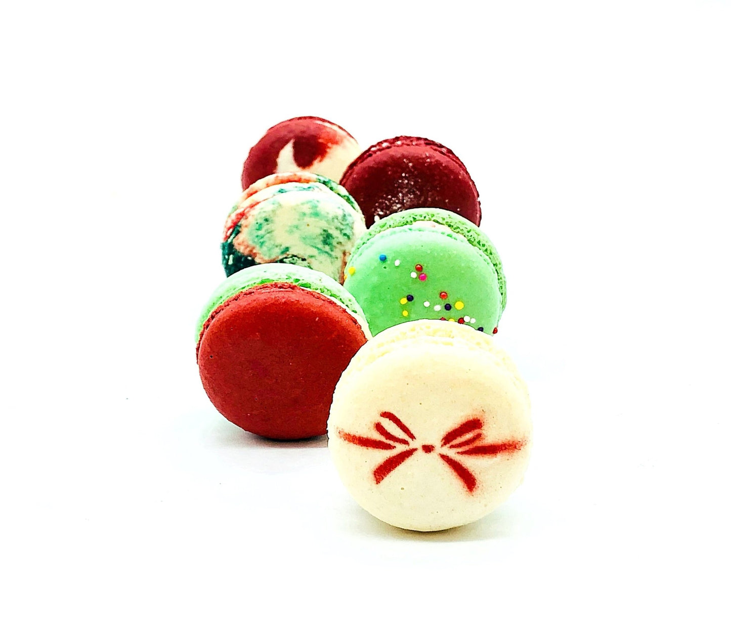 24 Pack Assorted Macaron, The Christmas Set | Great for any party, celebration. - Macaron Centrale