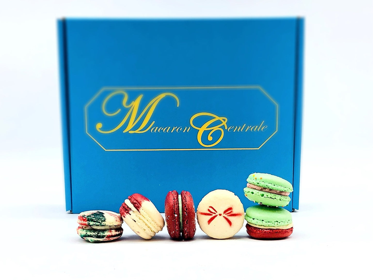 24 Pack Assorted Macaron, The Christmas Set | Great for any party, celebration. - Macaron Centrale