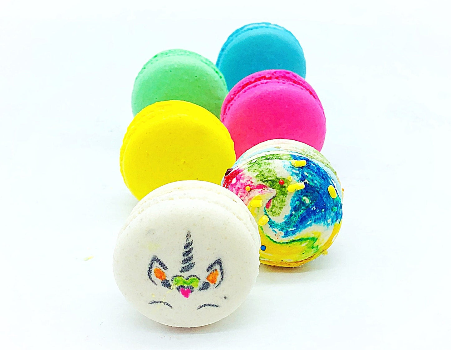 24 Pack Assorted Macaron, The Unicorn Set #1 | Great for any party, celebration. - Macaron Centrale