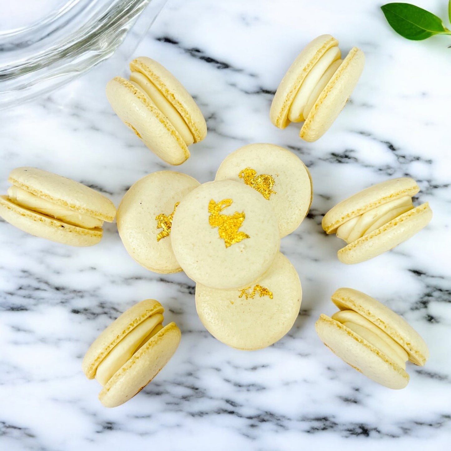 24K Elegance Vegan Macarons - Macaron Centrale4 Pack