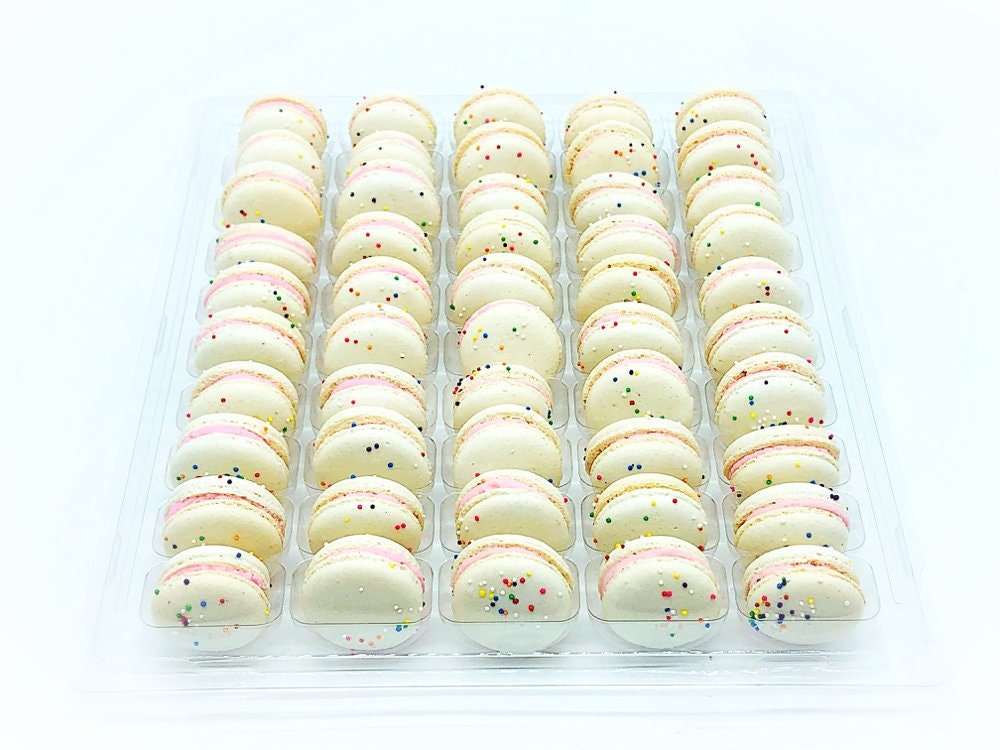 50 Pack Birthday French Macaron Value Pack - Macaron Centrale