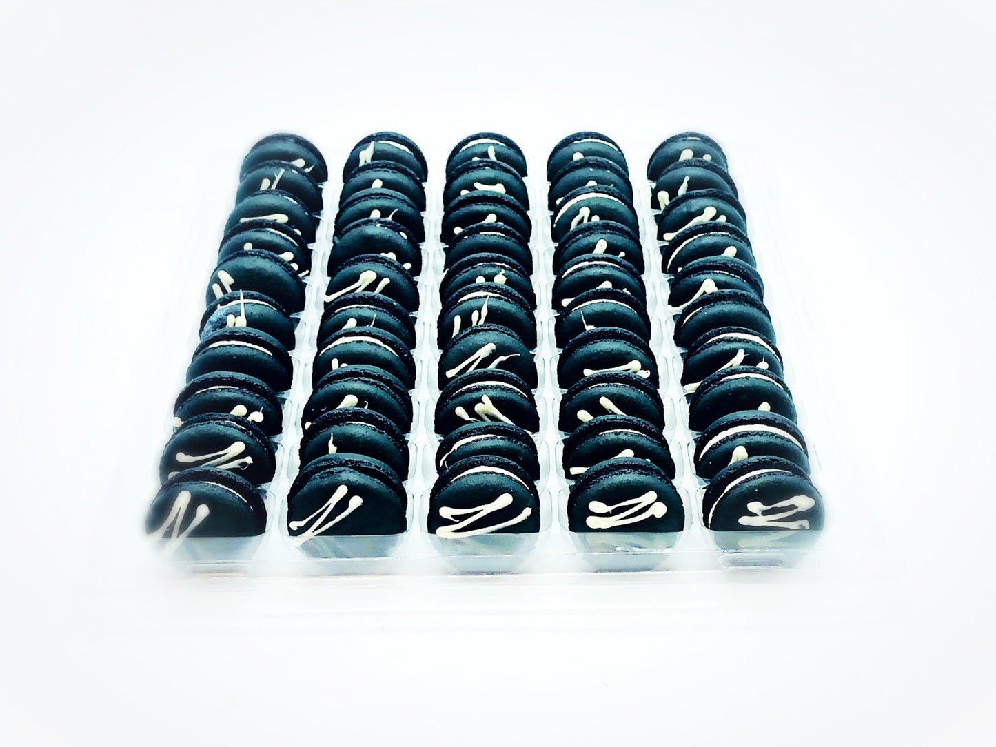 50 Pack Black Velvet French Macaron Value Pack - Macaron Centrale