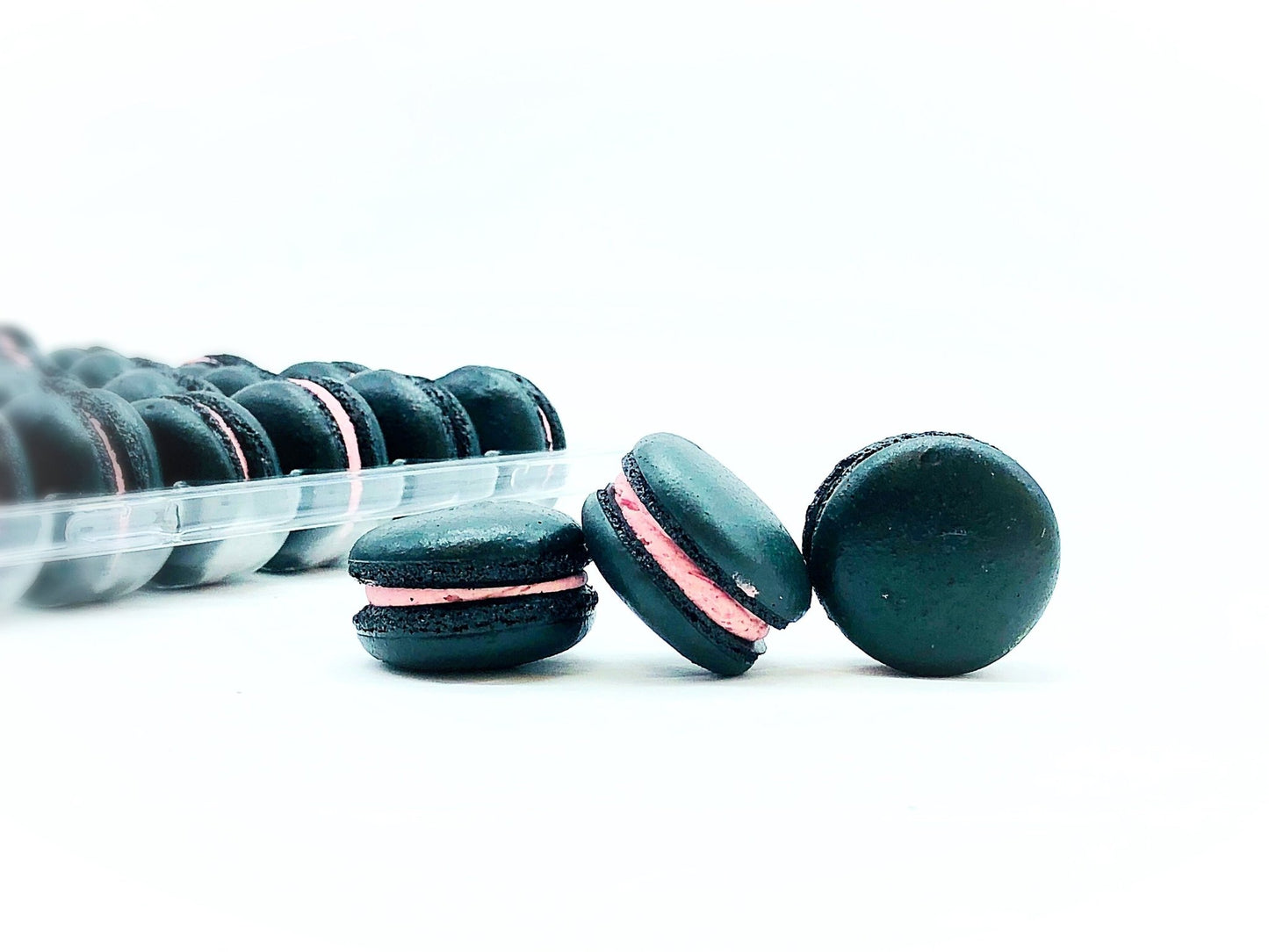 50 Pack Blackberry French Macaron Value Pack - Macaron Centrale