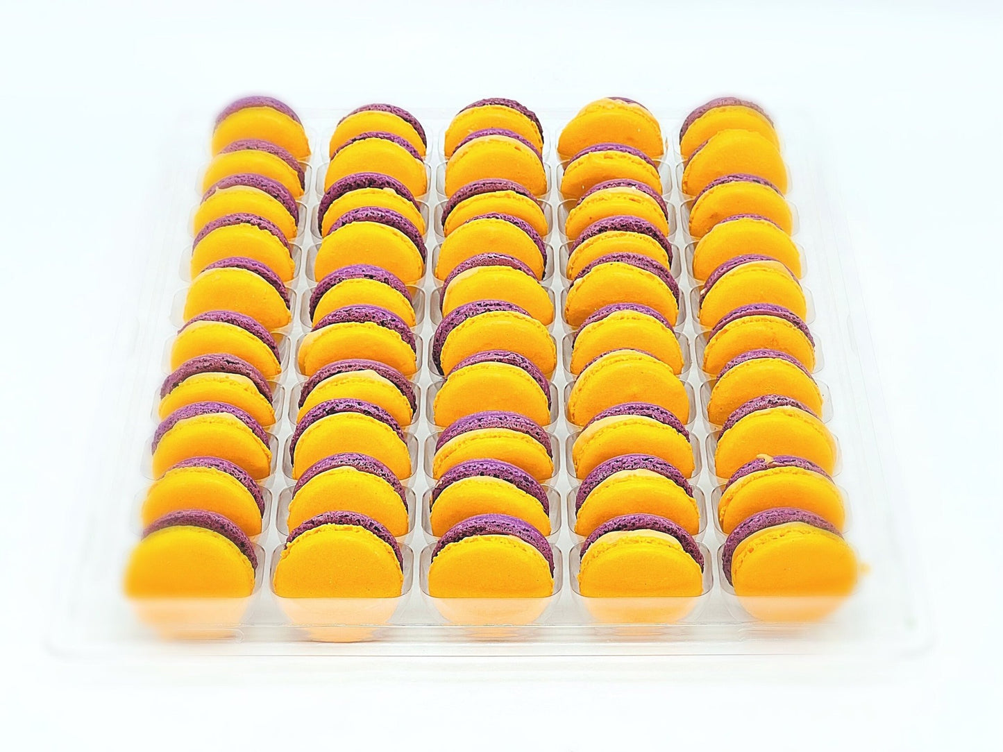 50 Pack Blackberry Thai Tea French Macaron Value Pack - Macaron Centrale