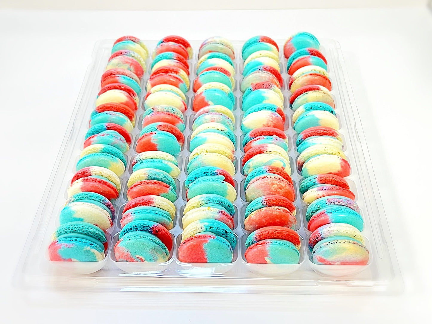 50 Pack Blackcurrant Gourmet French Macaron Value Pack - Macaron Centrale