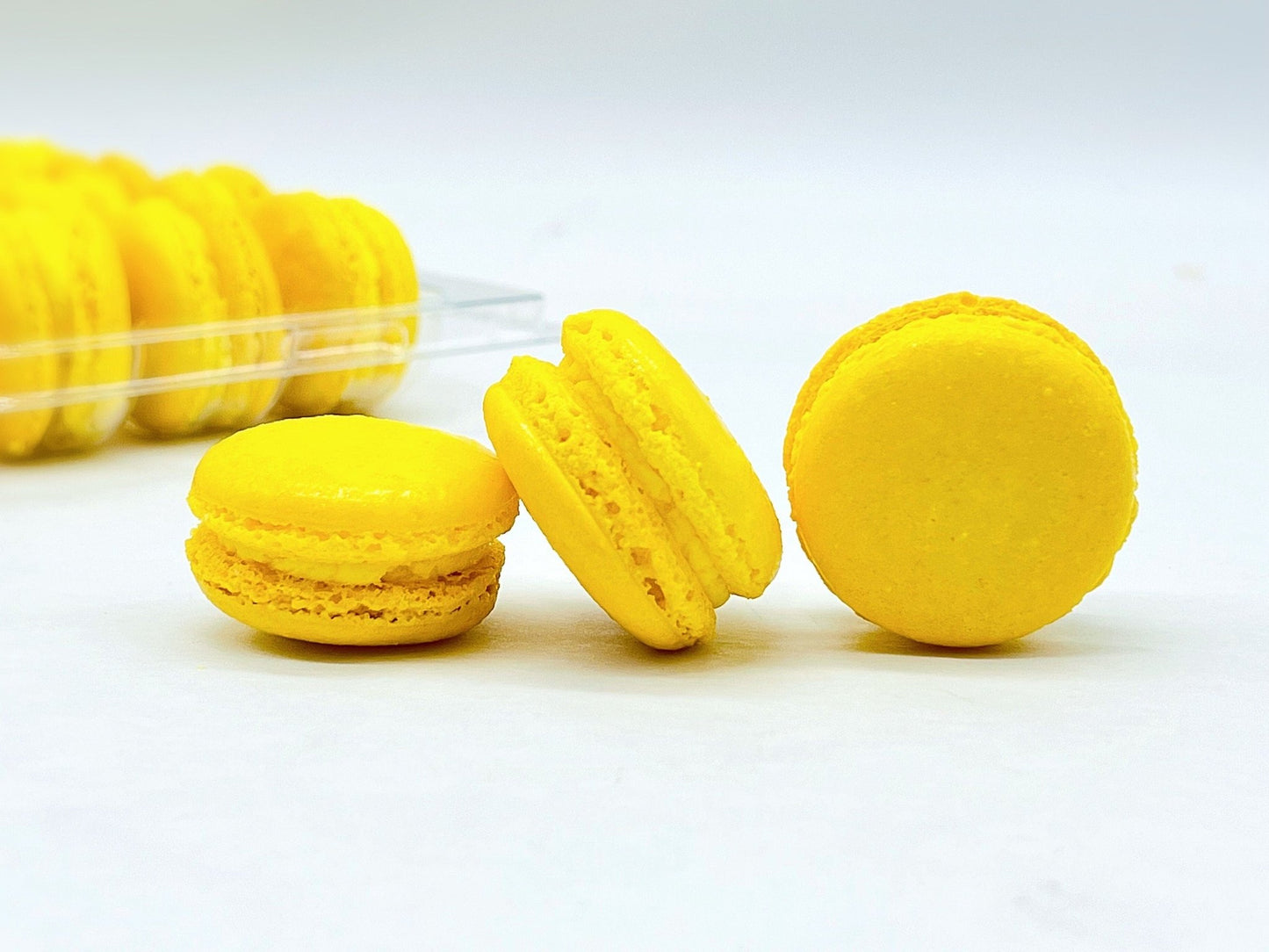 50 Pack Lemon French Macaron Value Pack - Macaron Centrale