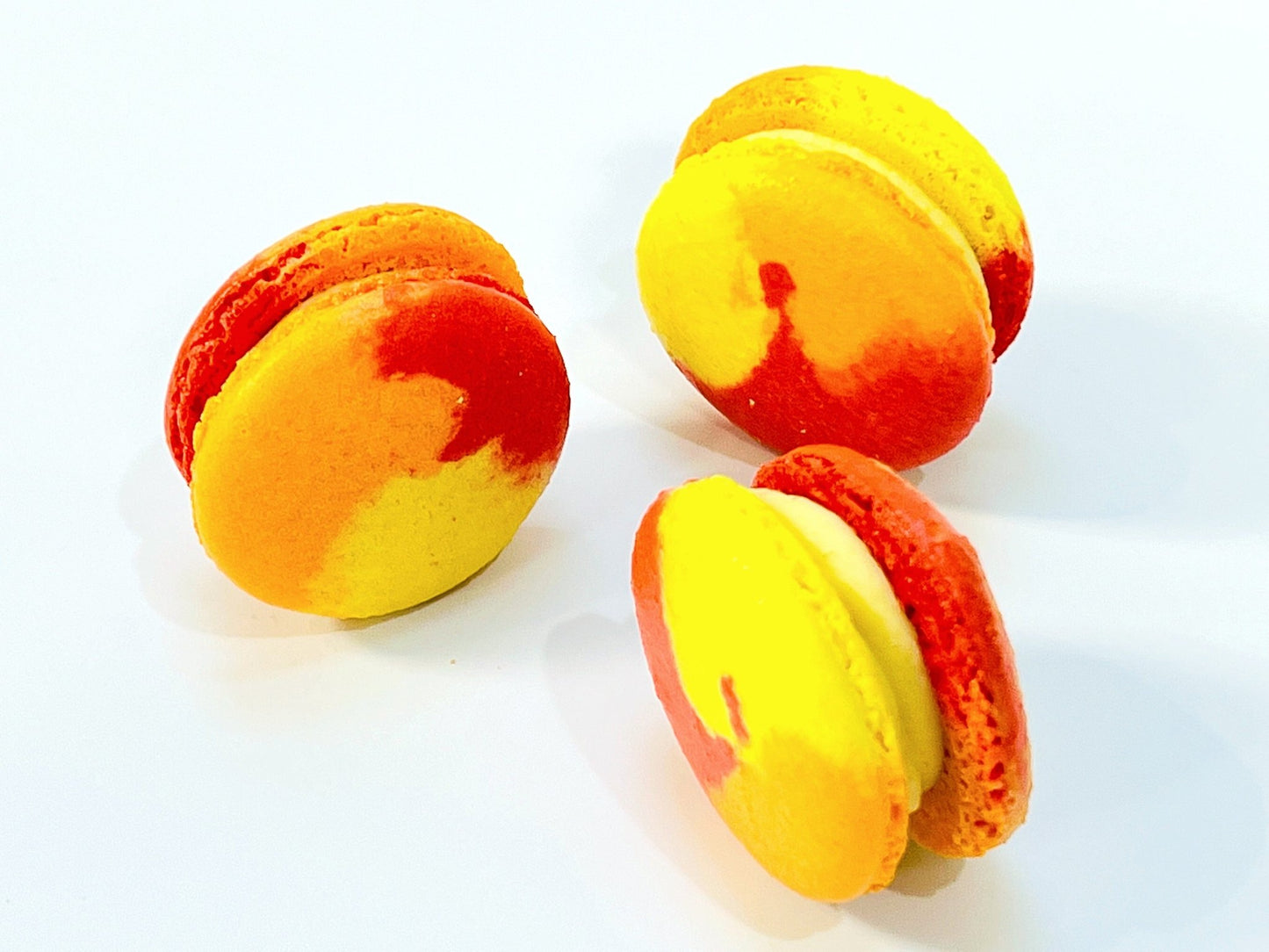 50 Pack Mango Cardamom French Macaron Value Pack - Macaron Centrale