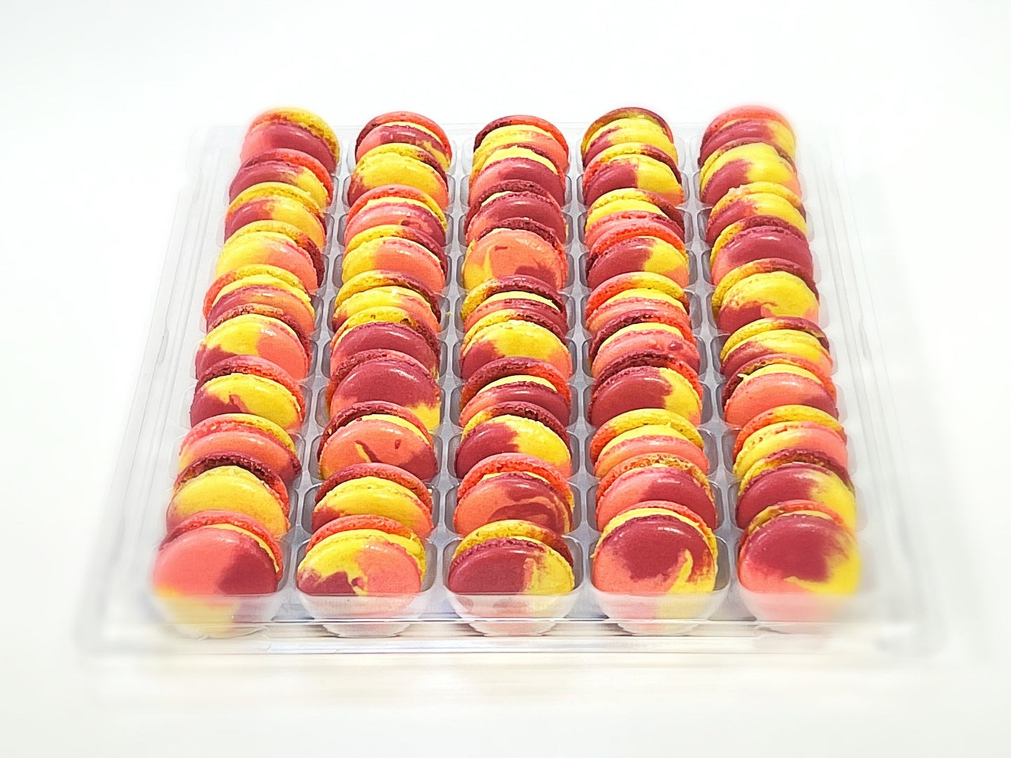 50 Pack Mango Passion Mouse French Macaron Value Pack - Macaron Centrale