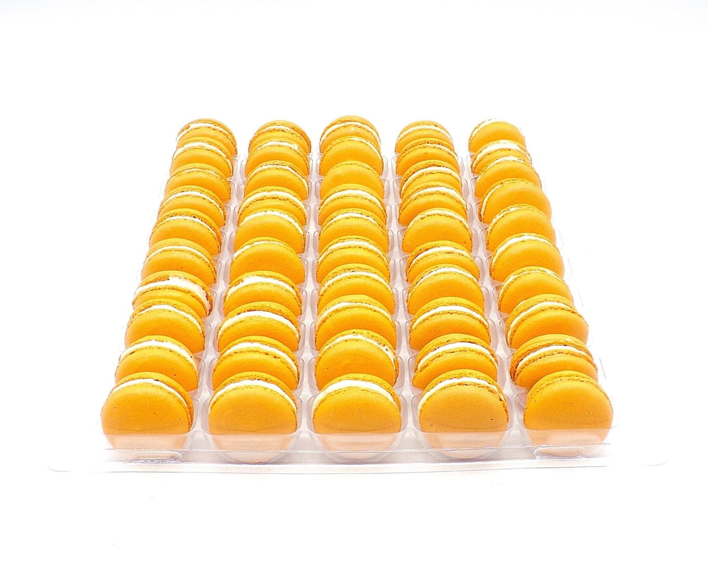 50 Pack Pumpkin French Macaron Value Pack - Macaron Centrale