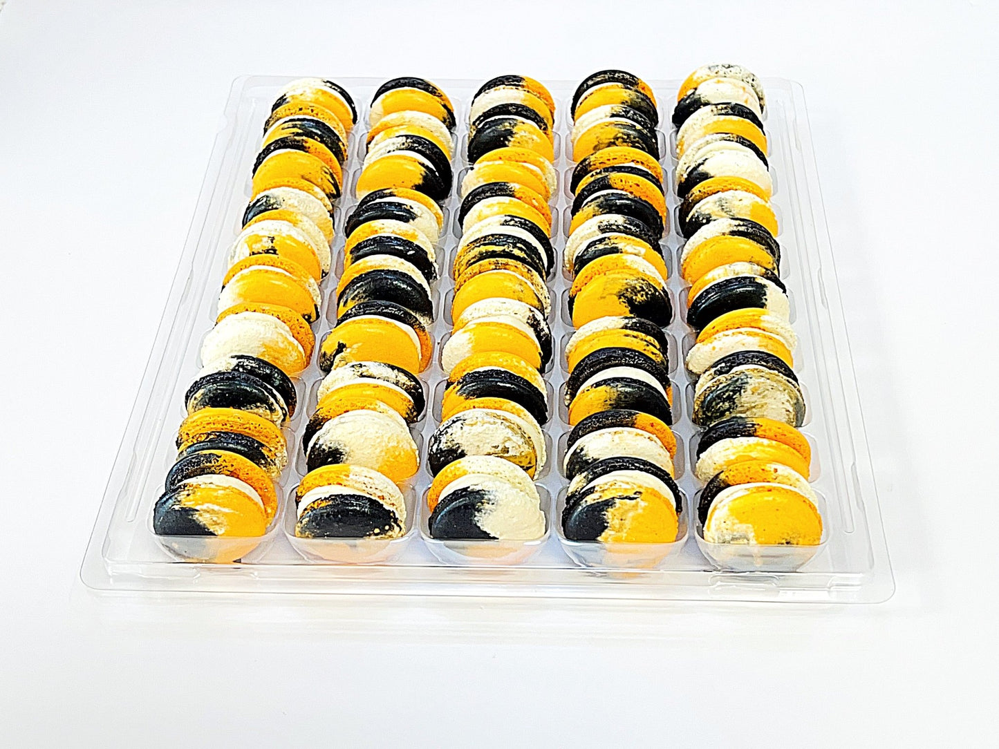 50 Pack Pumpkin Gourmet French Macaron Value Pack - Macaron Centrale