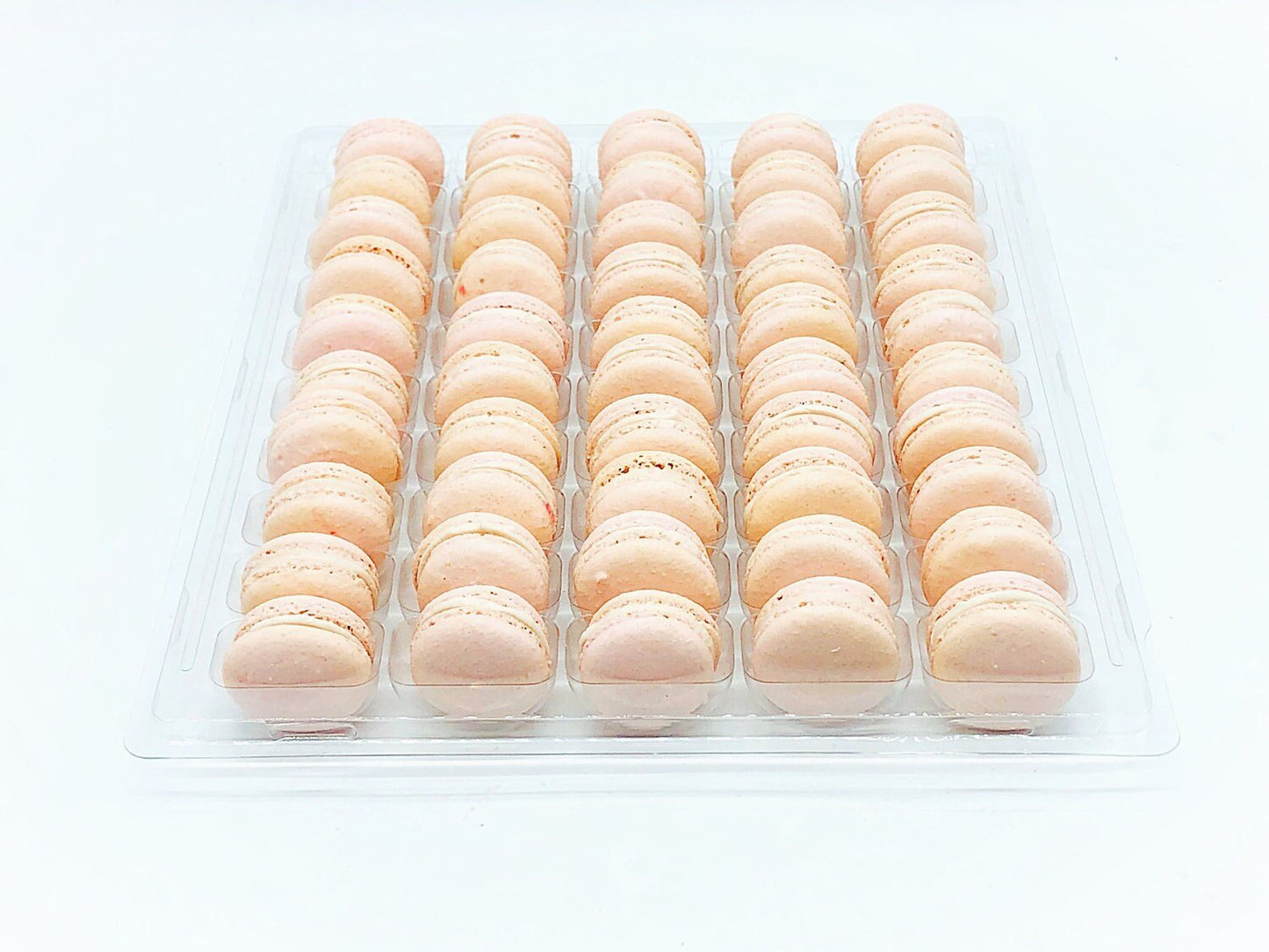50 Pack Raspberry Chocolate Buttercream French Macaron Value Pack - Macaron Centrale