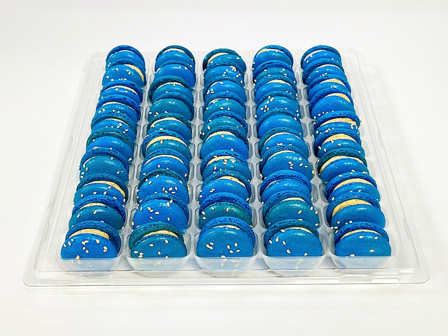 50 Pack Sesame and Roasted Almond French Macaron Value Pack - Macaron Centrale