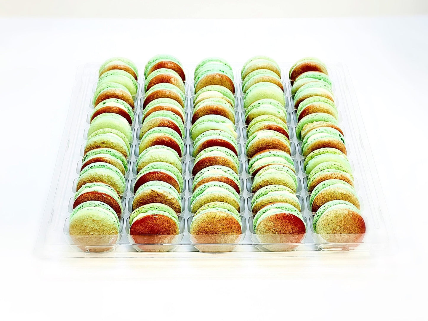 50 Pack Strawberry Rhubarb French Macaron Value Pack - Macaron Centrale