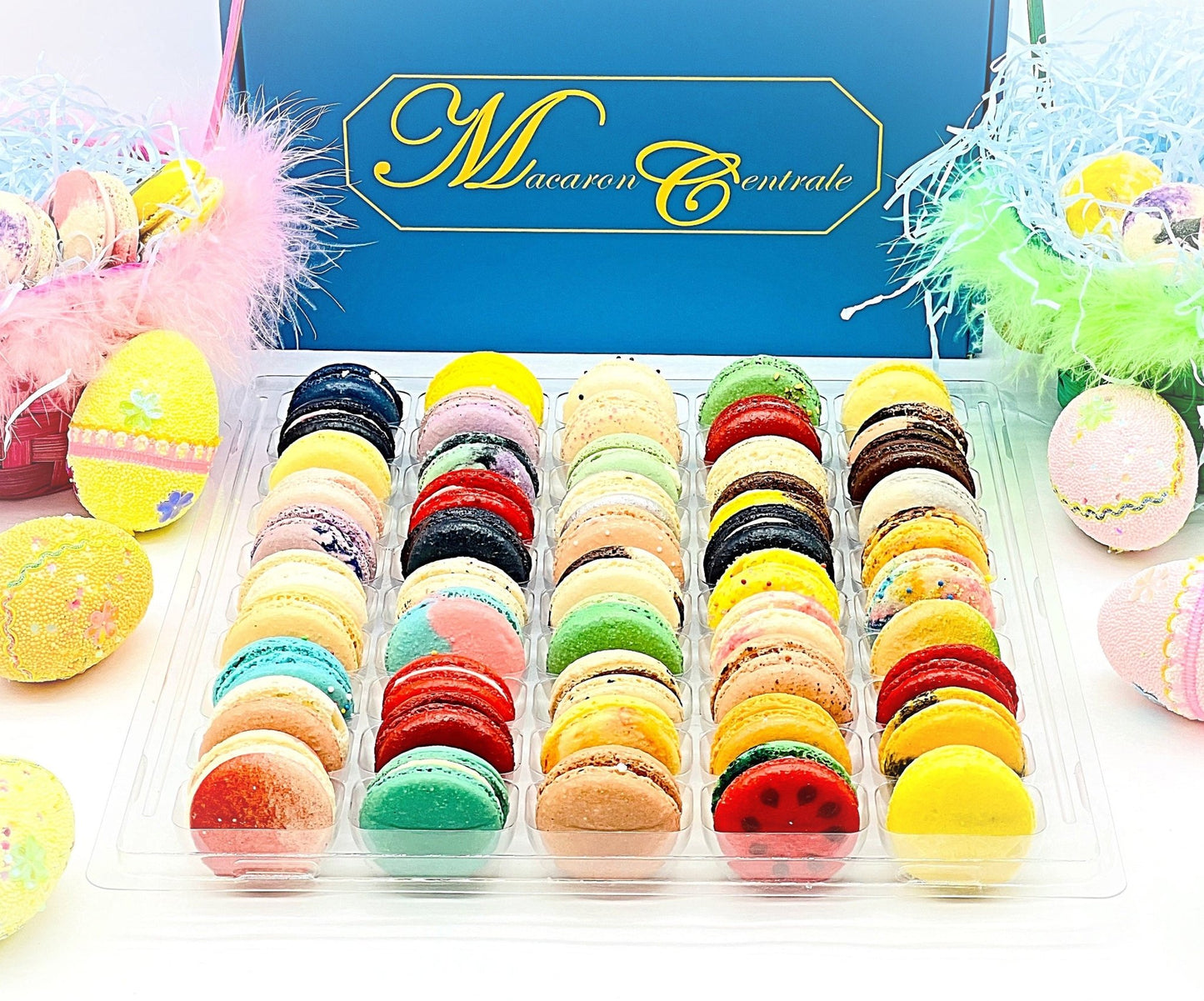 50 Pack | Surprise Me! French Macarons - Cold Pack Included - Macaron Centrale