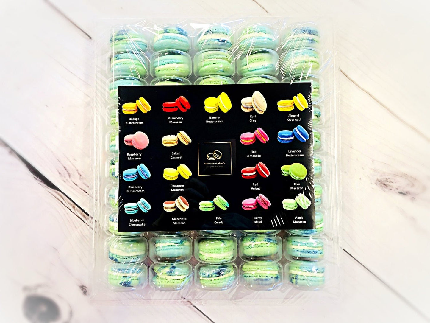 50 Pack The Earth ( Cotton Candy) | French Macaron Value Pack - Macaron Centrale