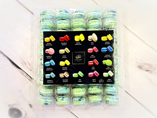 50 Pack The Earth ( Cotton Candy) | French Macaron Value Pack - Macaron Centrale