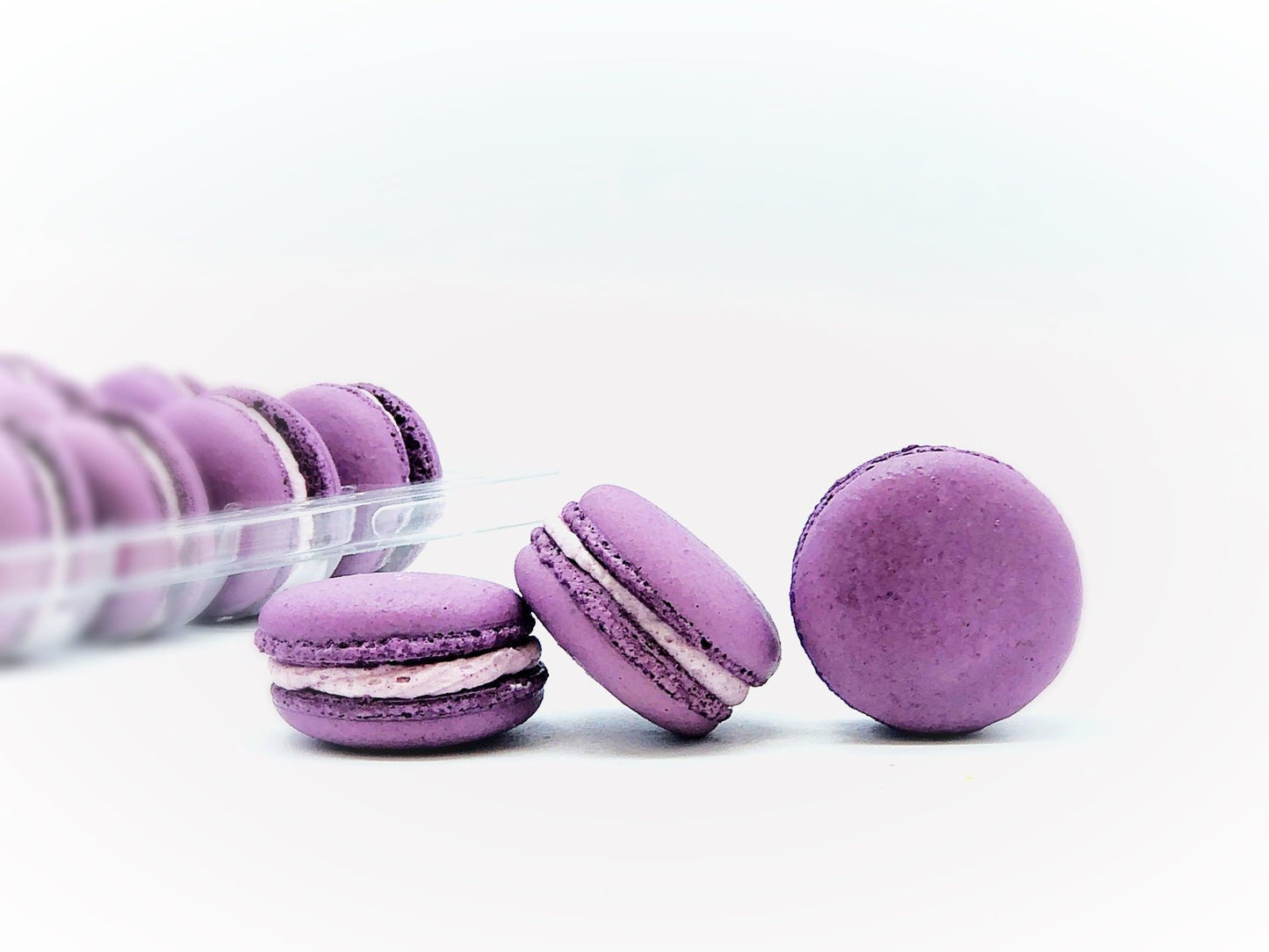 50 Pack Ube French Macaron Value Pack - Macaron Centrale