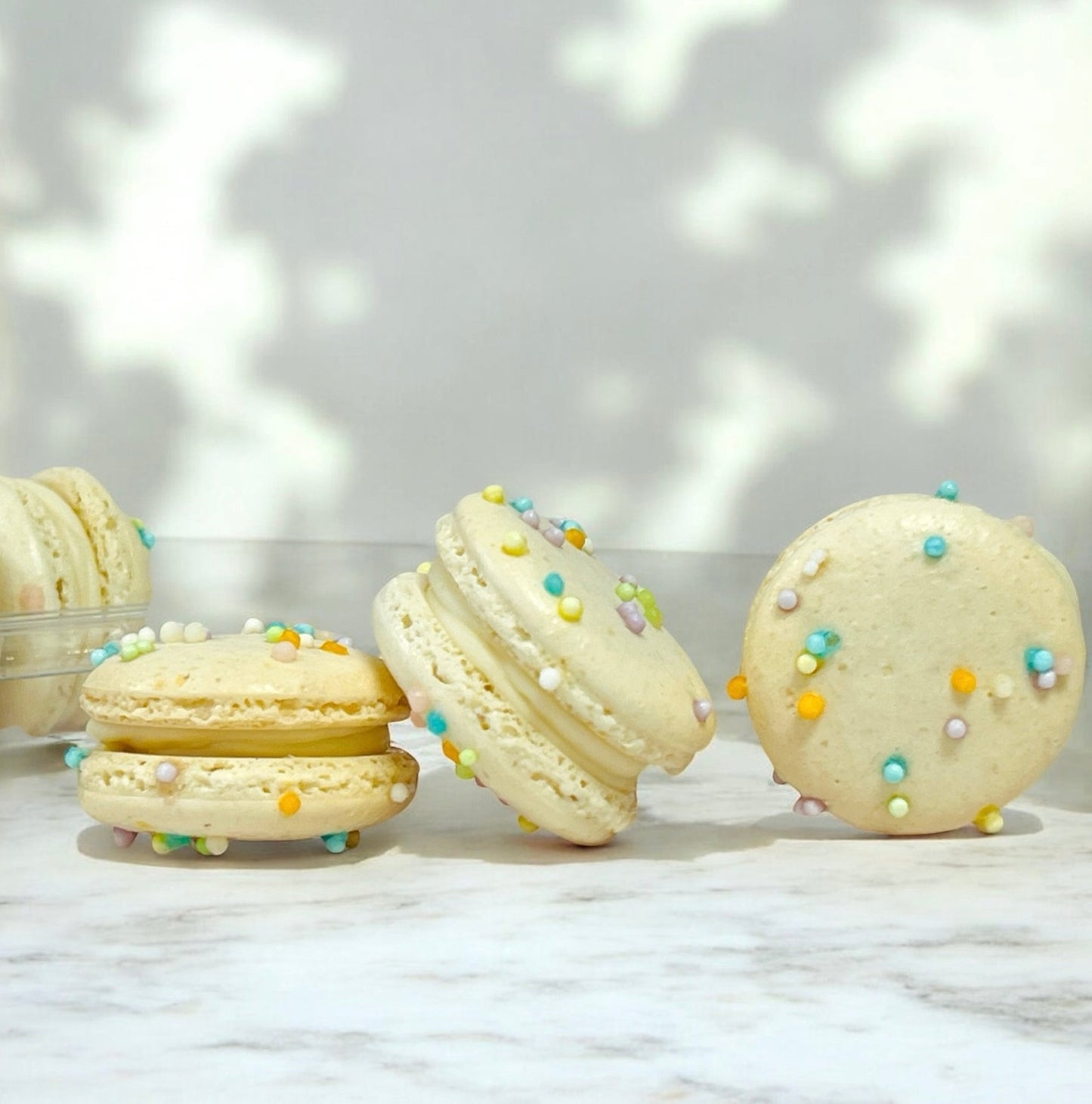 50 Pack Vanilla Mellow Dream French Macarons Value Pack - Macaron Centrale