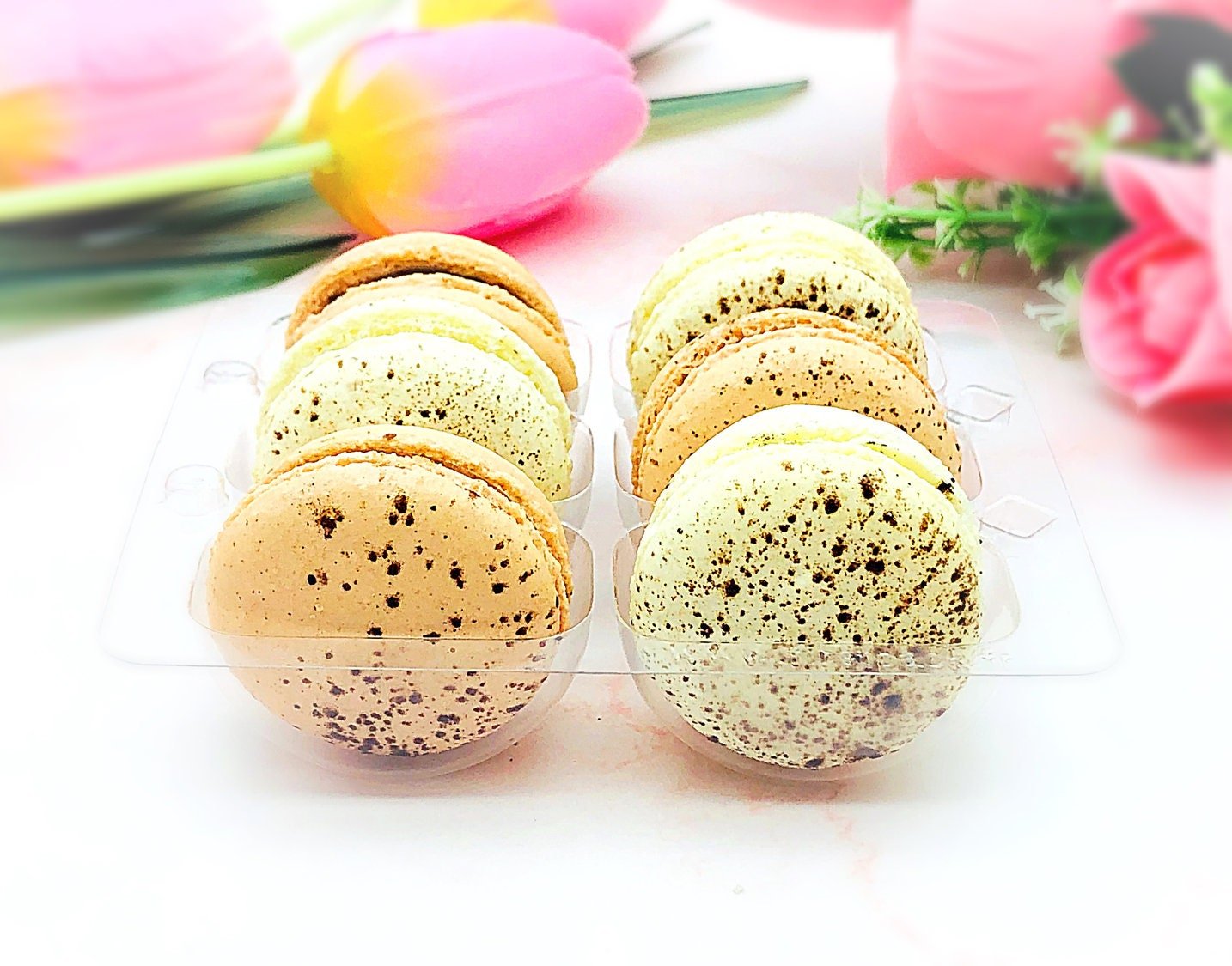 6 Nutella & White Chocolate Macarons Value Pack - Macaron Centrale