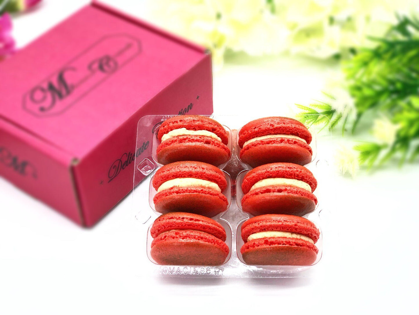 6 Pack apple cinnamon butter macarons - Macaron Centrale