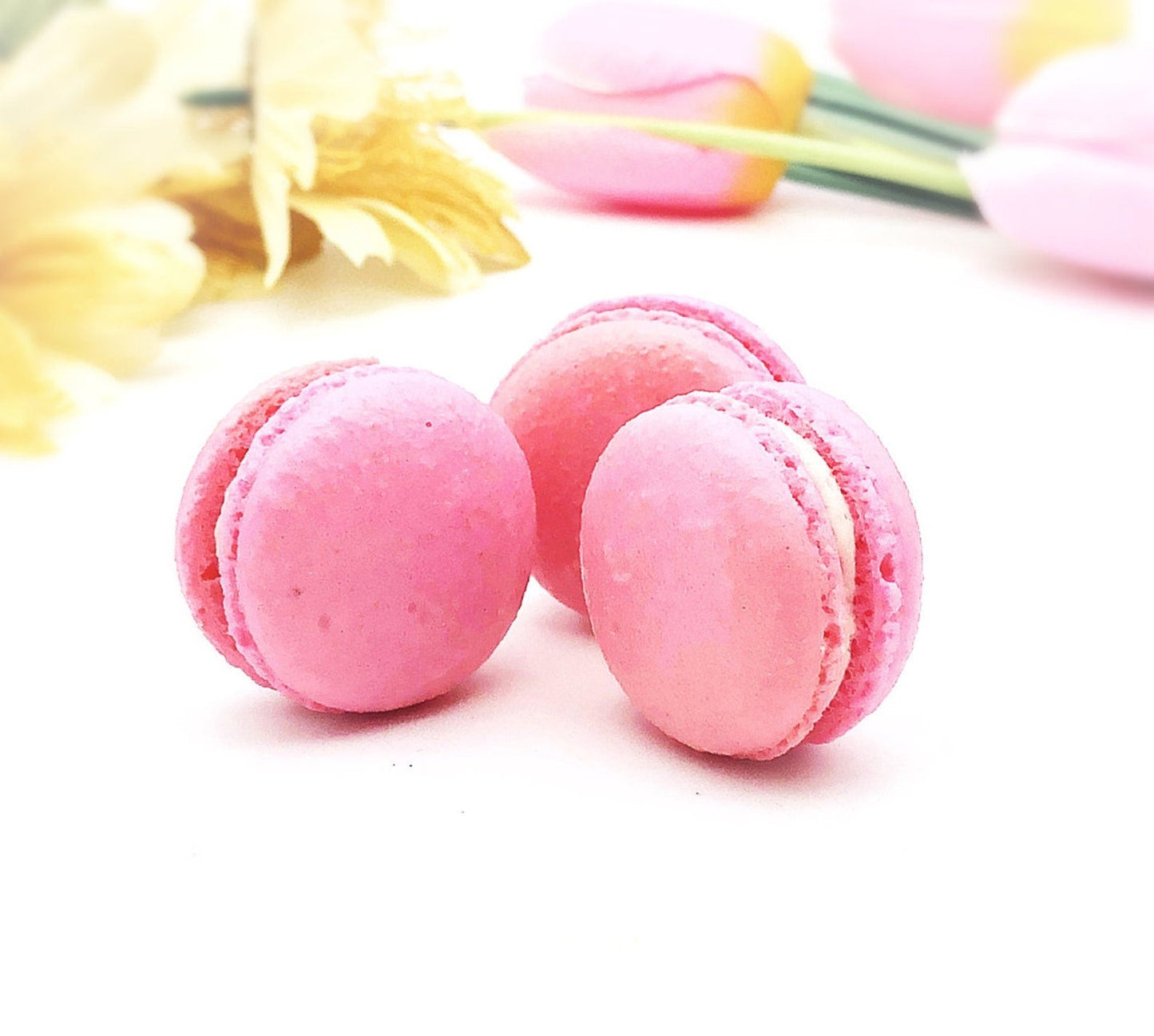 6 Pack Assorted Macarons | Pink Lemonade, Red Velvet, Raspberry Macarons - Macaron Centrale