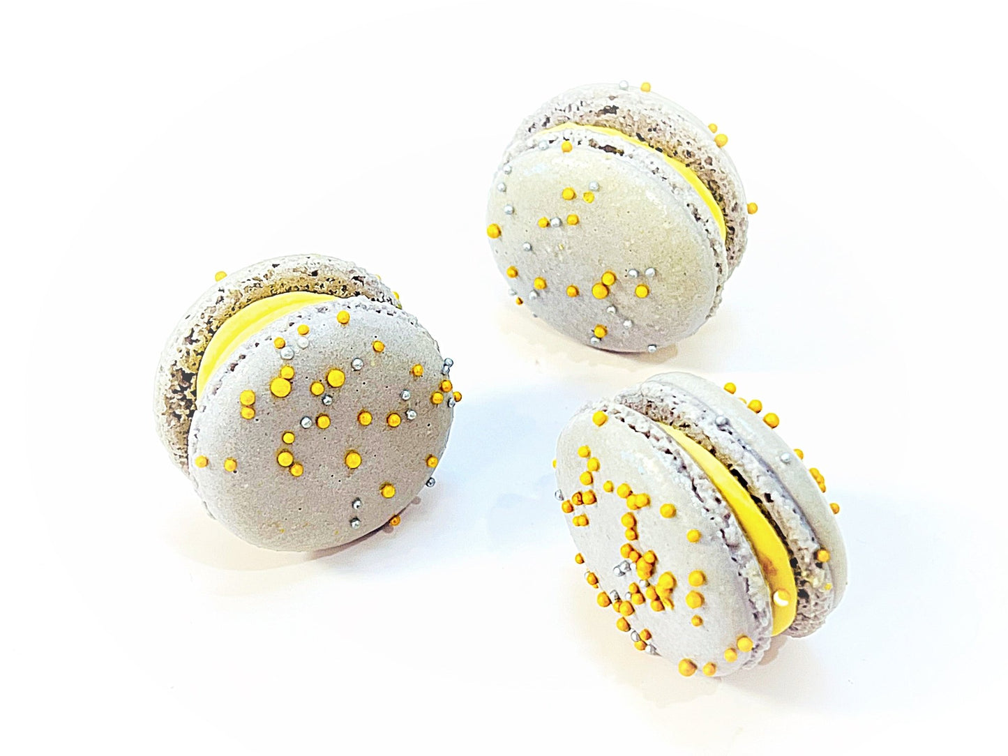 6 Pack Butterscotch Dark Chocolate French Macaron - Macaron Centrale