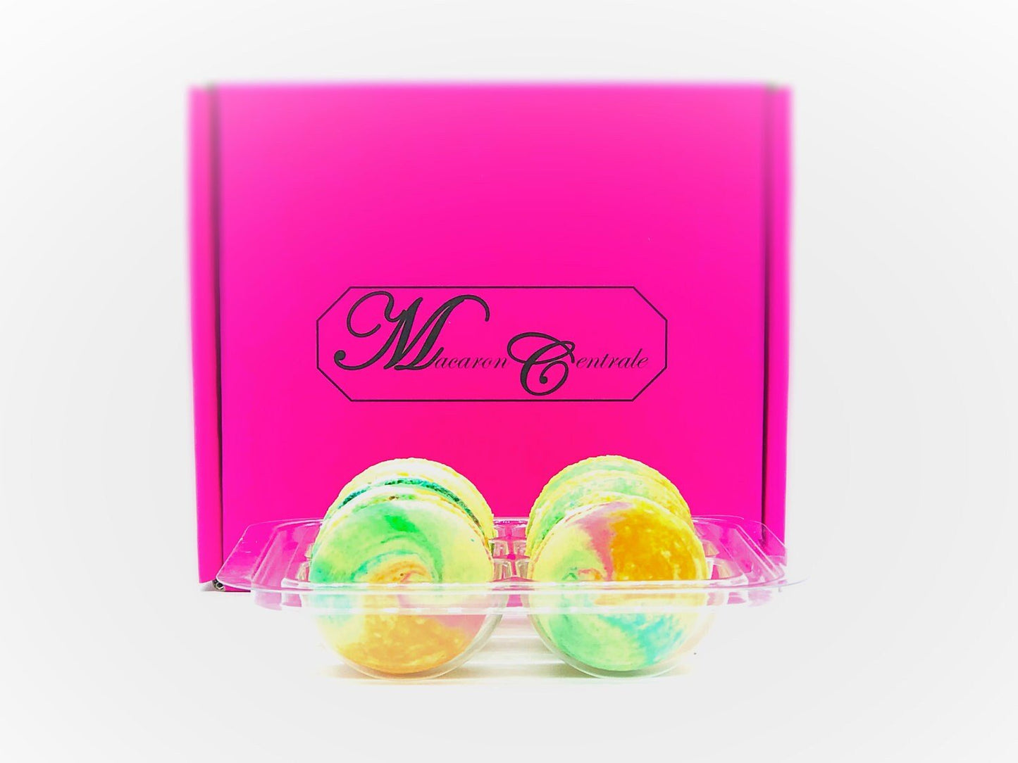 6 Pack fruity pebble French macarons - Macaron Centrale