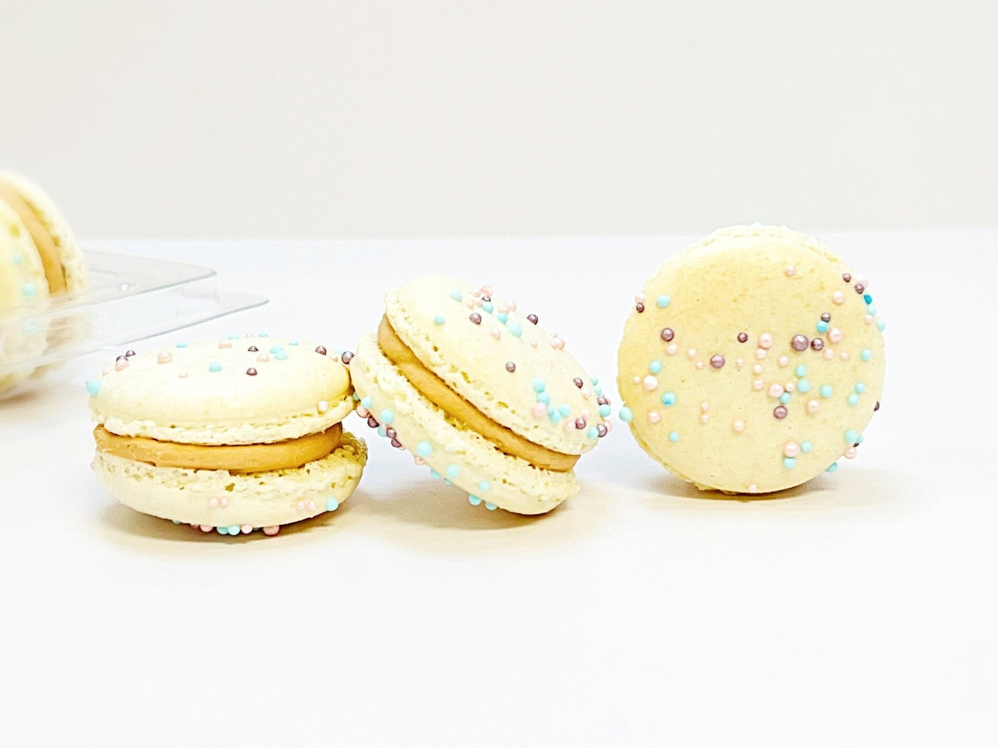 6 Pack Gourmet Caramel French Macarons - Macaron Centrale