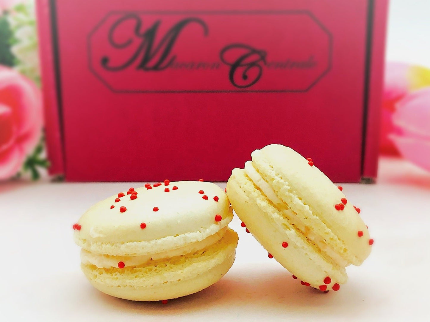 6 Pack Grapefruit French Macarons | Perfect for your next celebratory events. - Macaron Centrale