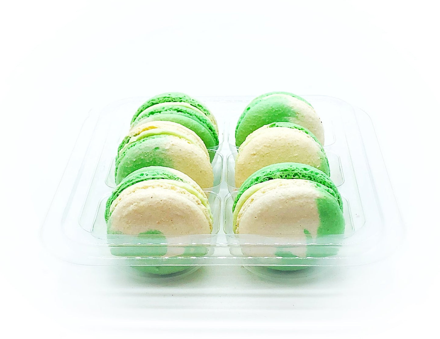 6 Pack green tea latte macarons | Perfect for your next celebratory event. - Macaron Centrale