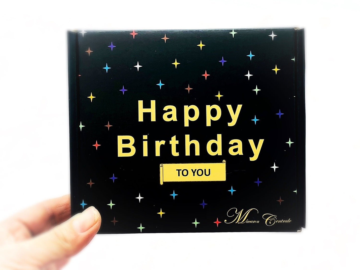 6 Pack Happy Birthday Macaron Set | a perfect gift for the birthday occasion - Macaron CentraleBerries Set