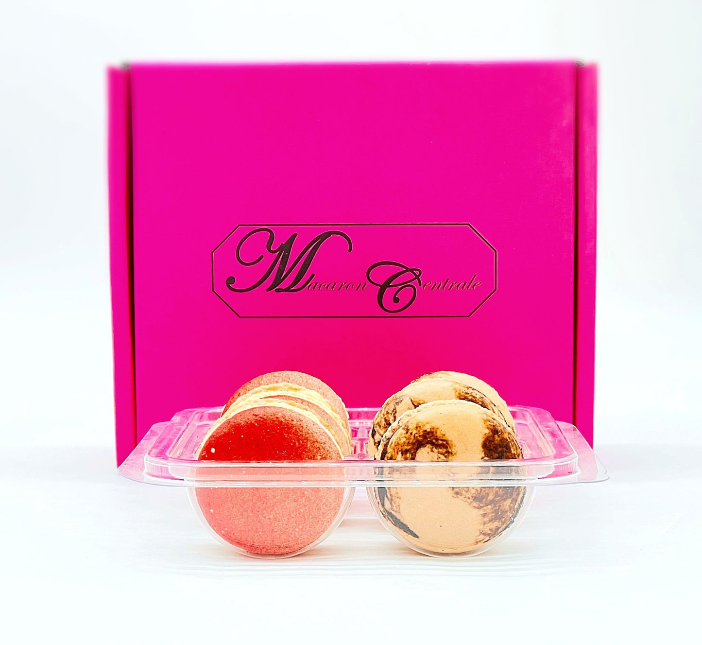 6 Pack Lychee - Colombian Coffee French Macarons - Macaron Centrale6 Pack