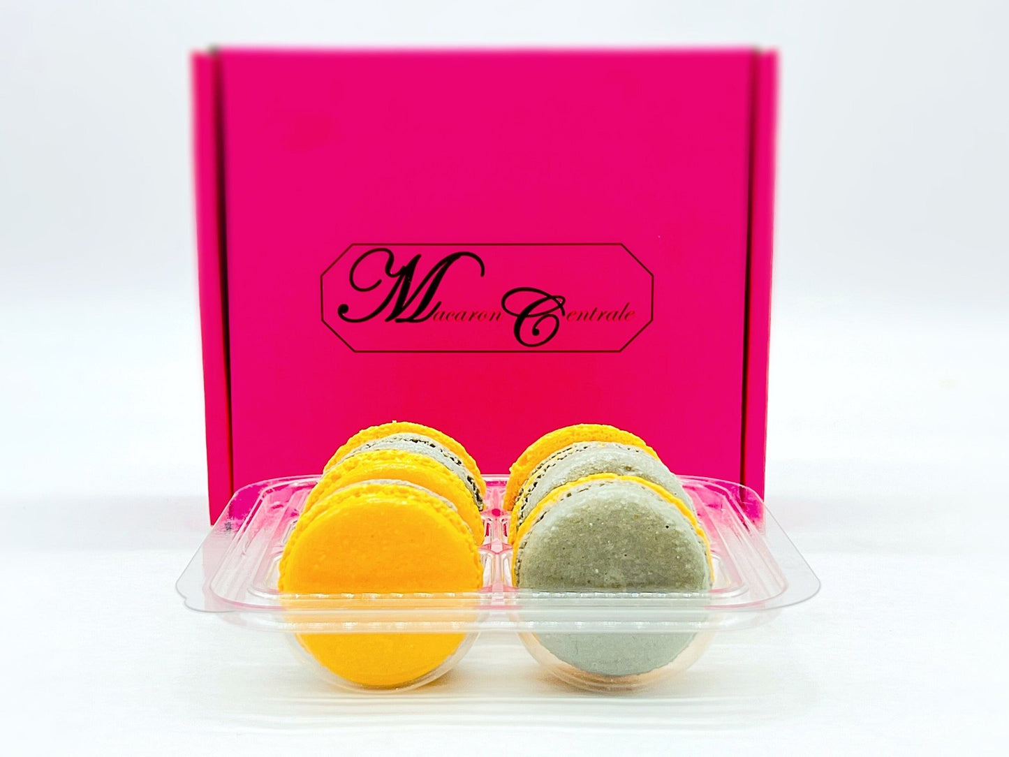 6 Pack Orange Earl Grey French Macarons - Macaron Centrale