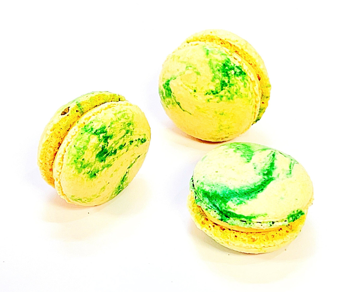 6 Pack Papaya Buttercream French Macarons - Macaron Centrale