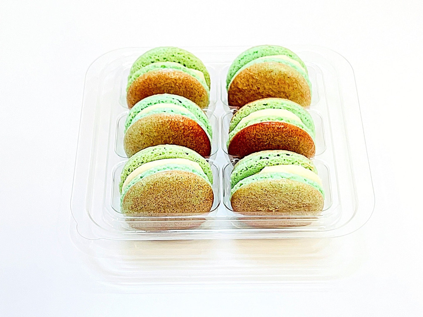 6 Pack Strawberry Rhubarb French Macarons | Perfect for your next celebratory events. - Macaron Centrale