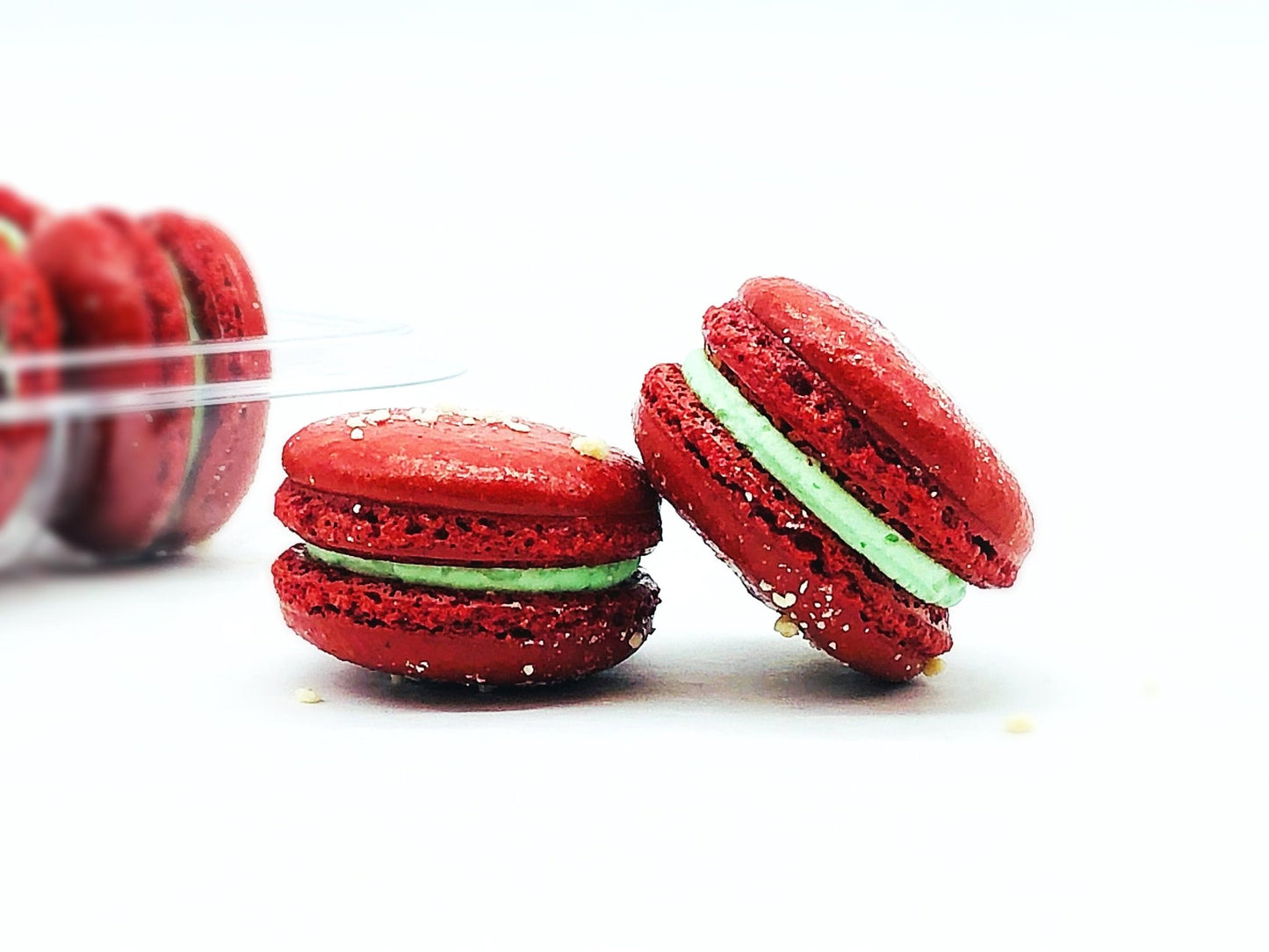 6 Pack White Chocolate - Kiwi Macarons - Macaron Centrale
