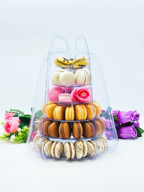 6 Tier Macaron Tower with Protective Case | Adjustable and Reusable - Macaron Centrale