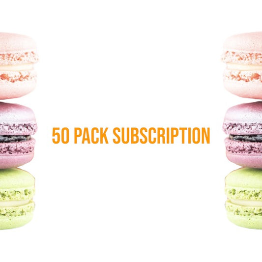 50 Pack French Macaron - Subscription-Macaron Centrale