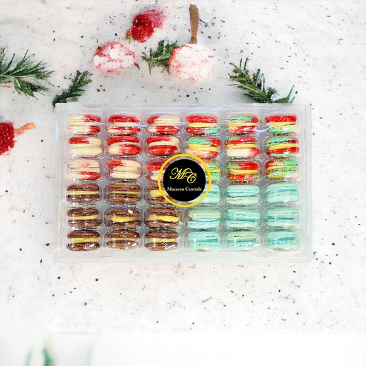 Winter Wonder Vibe: A Flavorful Quartet of French Macarons in One Set | 36 Pack