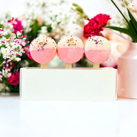 Strawberry French Macaron Cake Pop | Available in 12 & 24