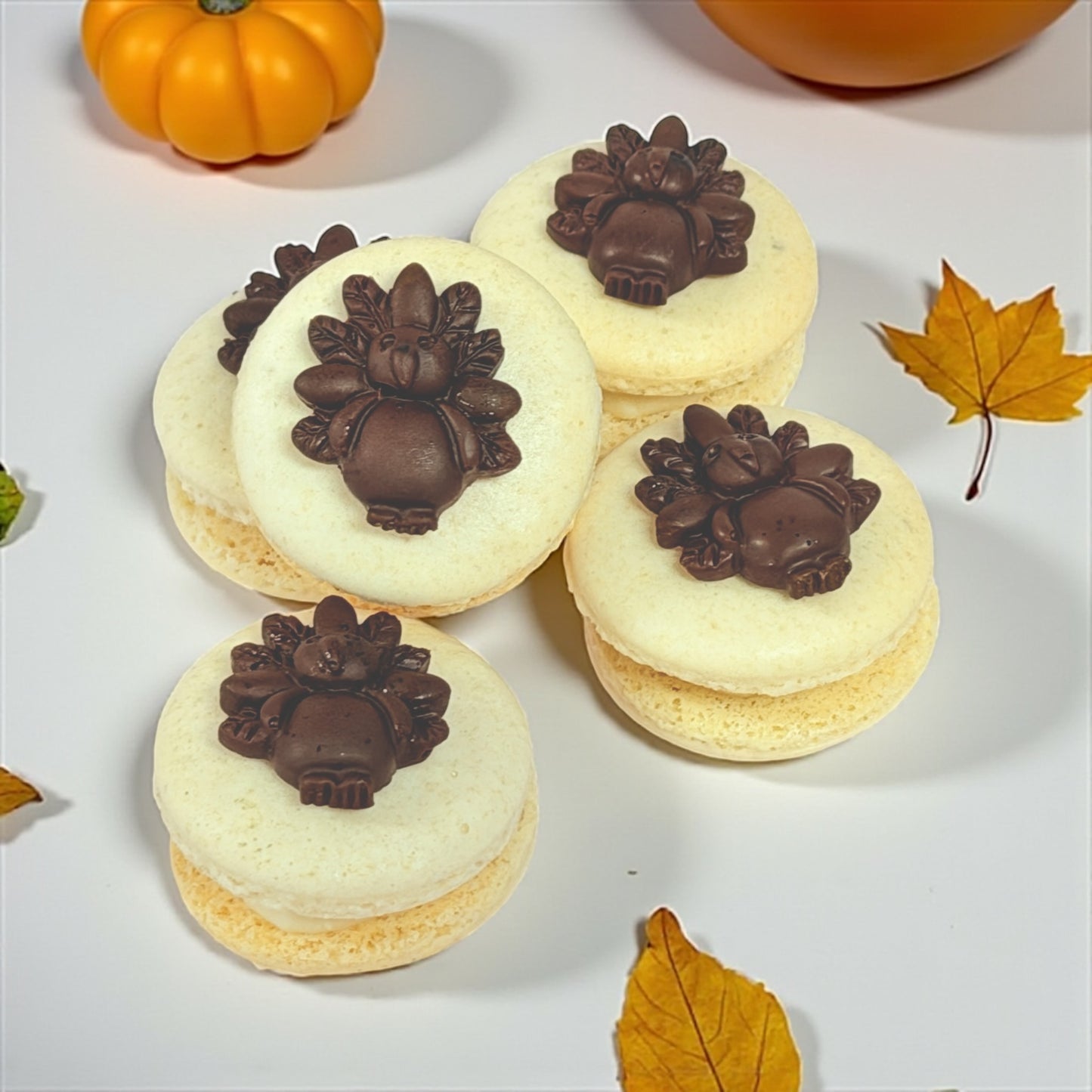 Chocolate Turkey Charm Macaron