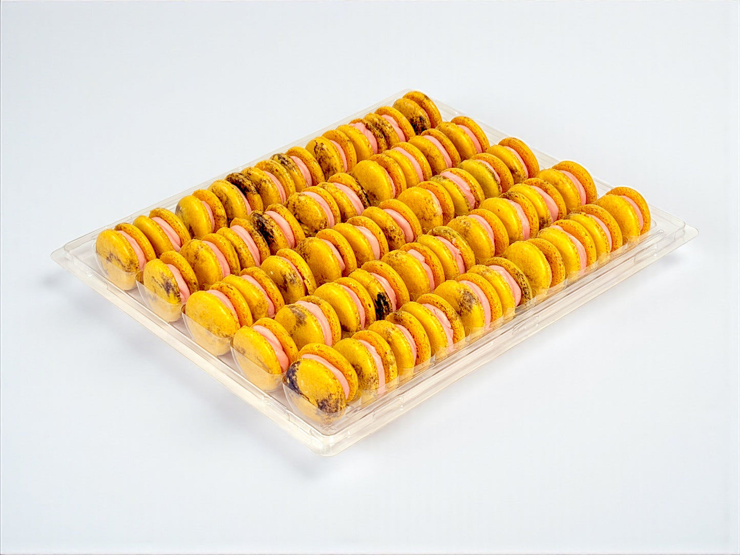 50 Pack Blood Orange Blackberry French Macaron