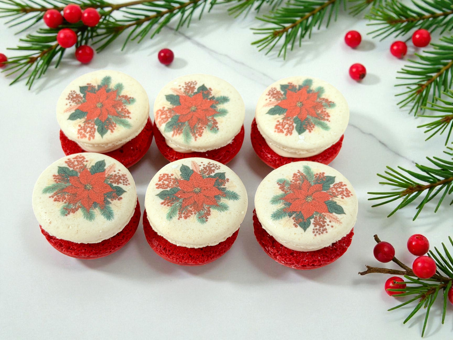 Poinsettia Joy | Christmas Macaron Gift Set Value Pack