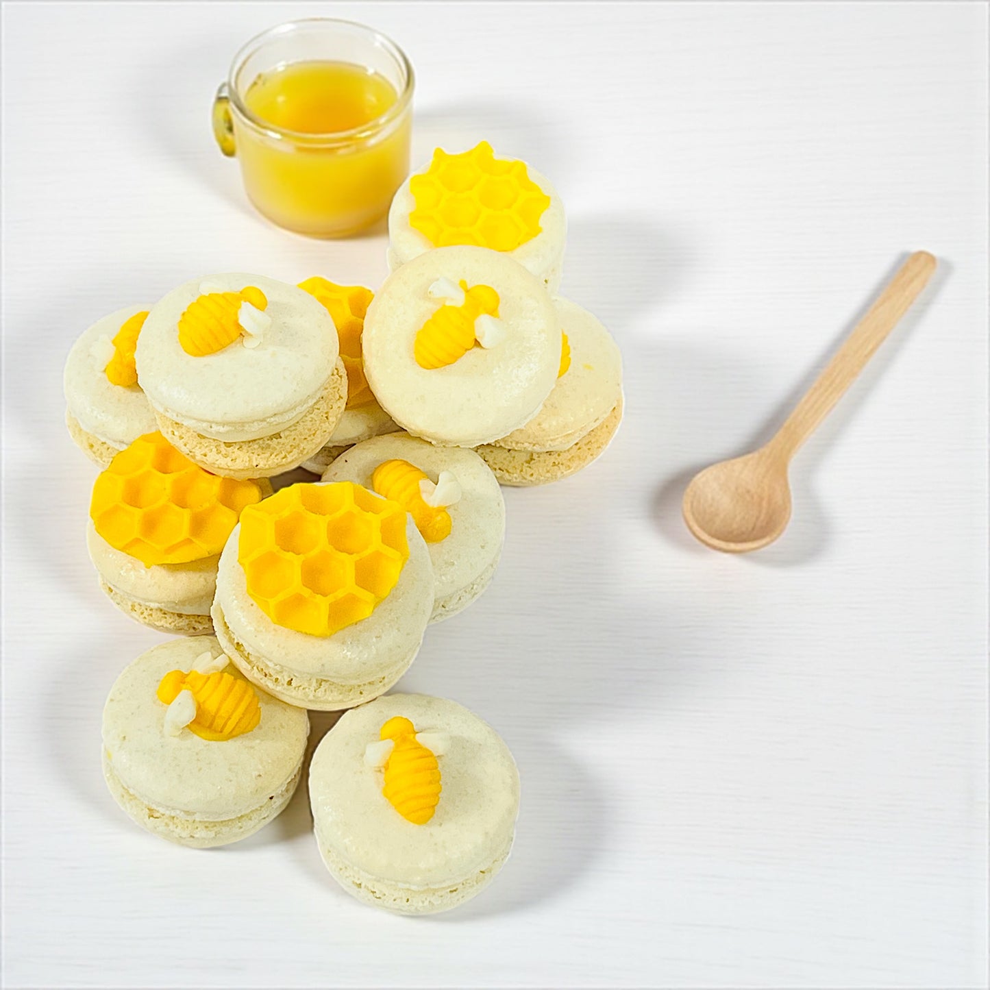 Golden Hive French Macarons – Customizable Flavors