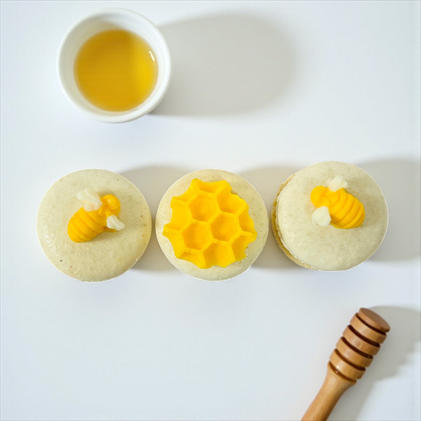 Golden Hive French Macarons – Customizable Flavors