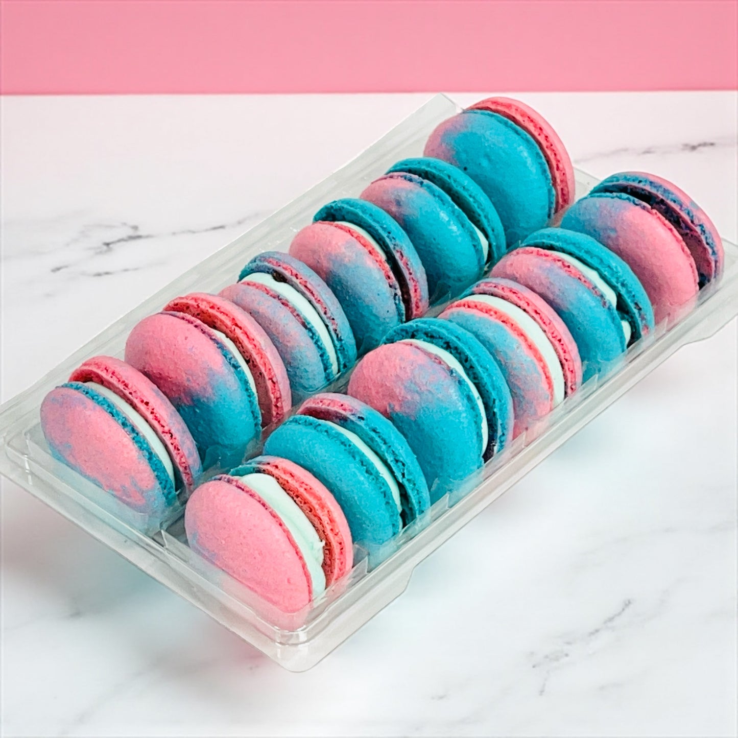 Blue Raspberry Vegan Macarons