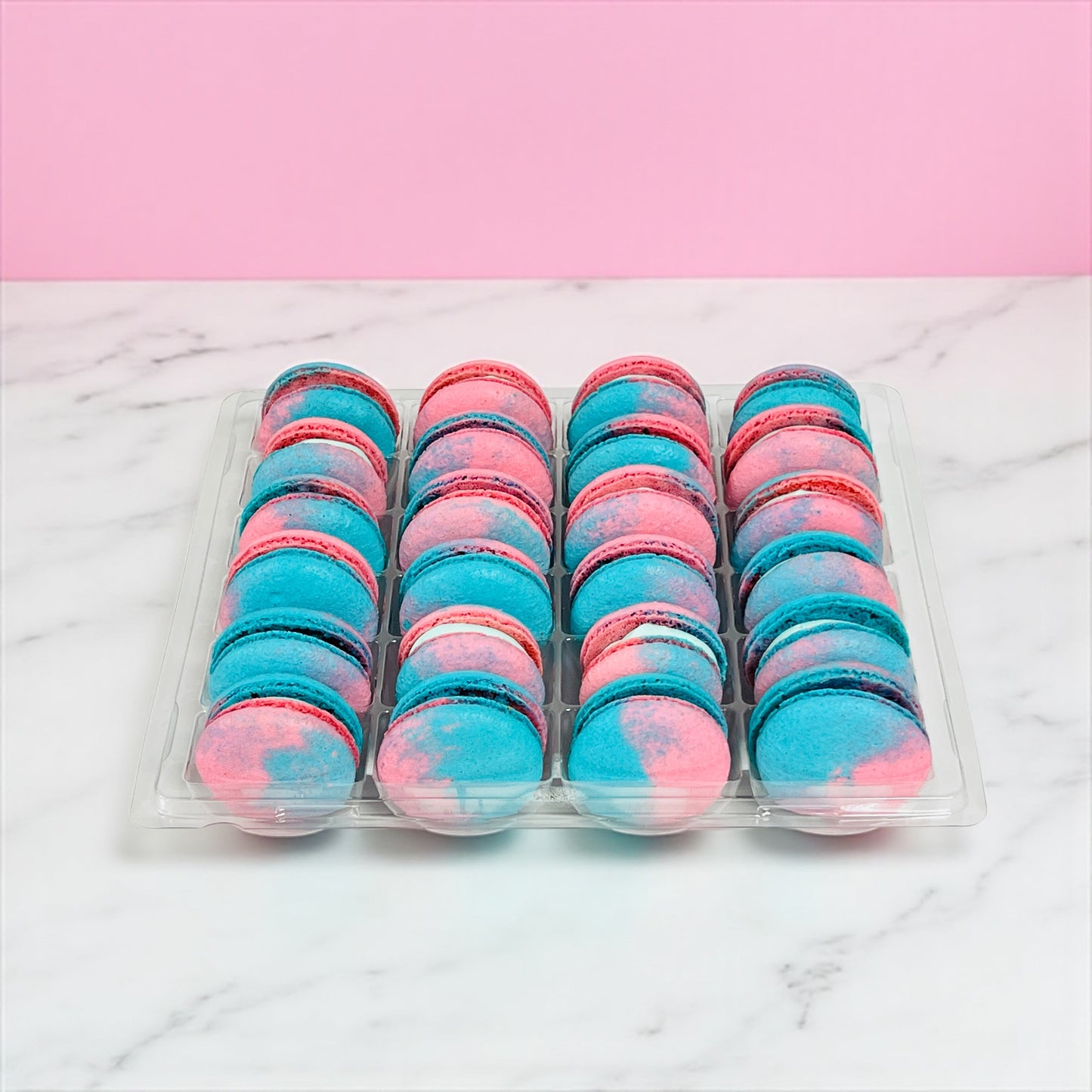 Blue Raspberry Vegan Macarons