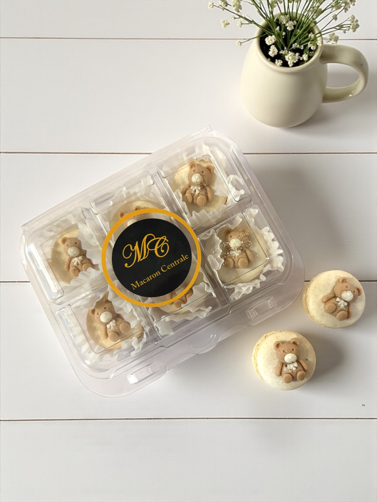 Teddy Hug Macarons – Sweet Brown Bear French Cookies for All Ages