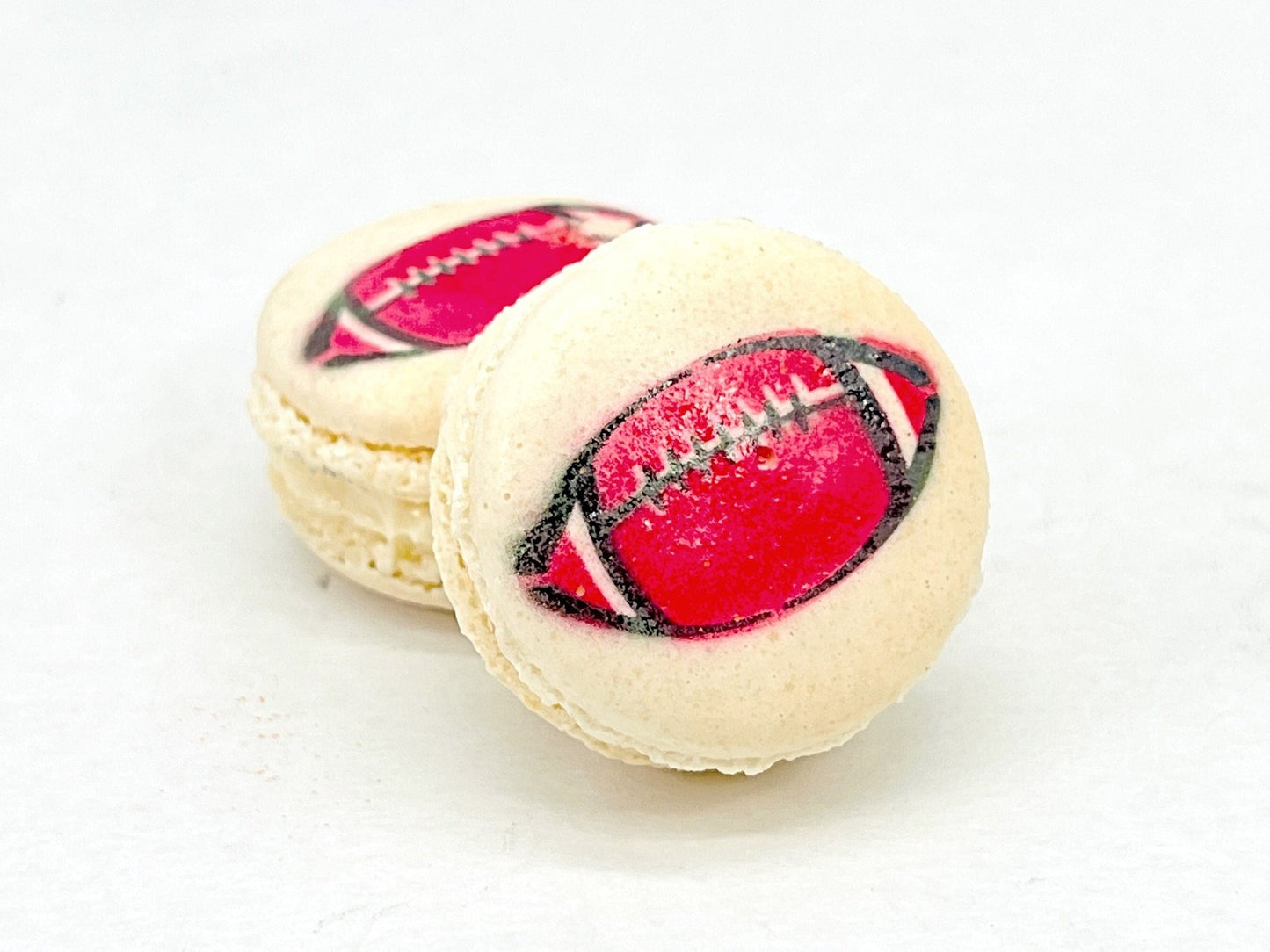 American Football French Macarons | Available in 12 and 24 Pack - Macaron Centrale6 pack